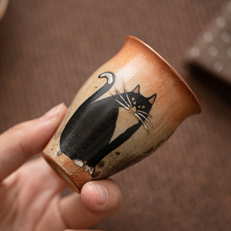 Home Fragrance Use - Retro Gongfu Tea Set Ceramic Hand-Painted