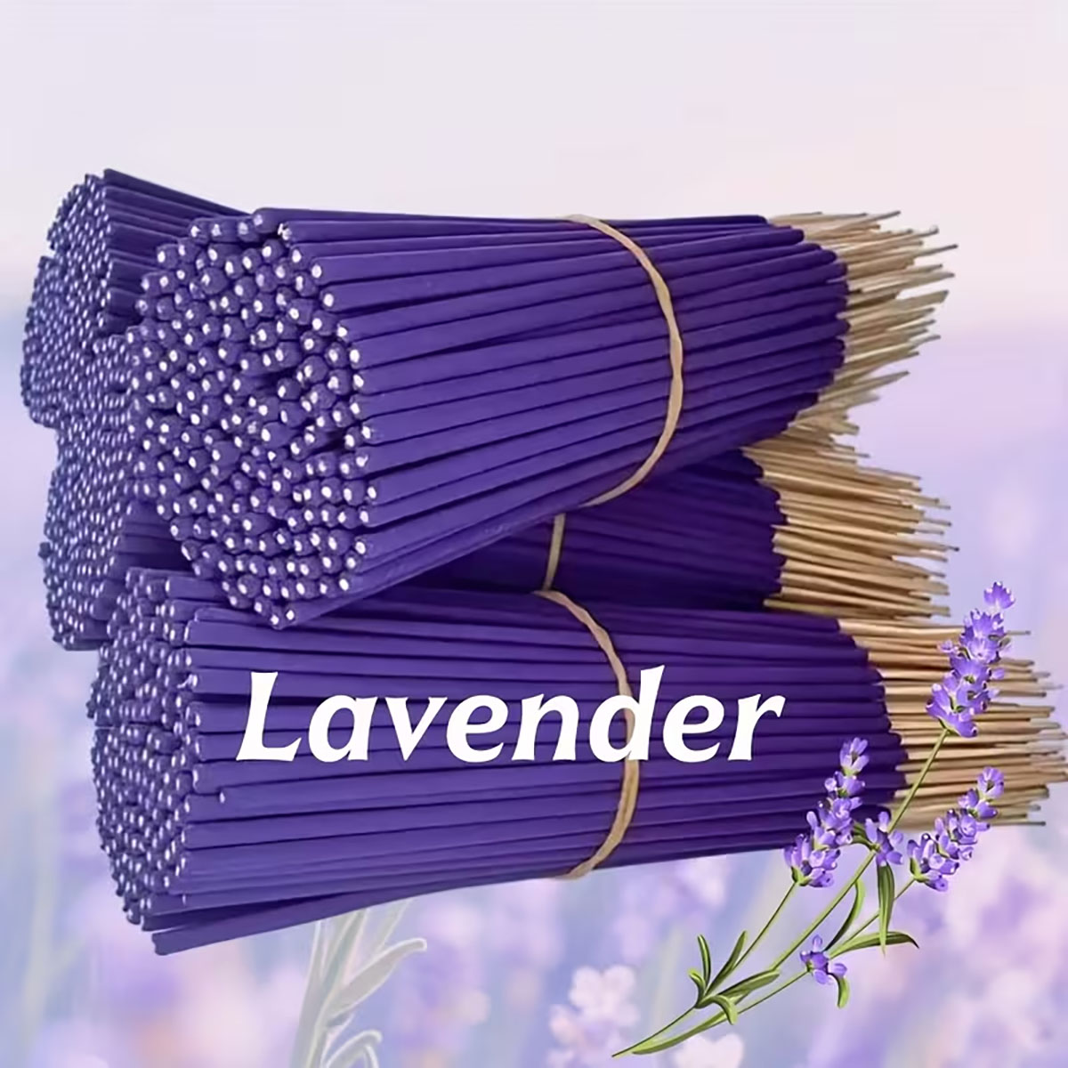 Home Fragrance Use - Lavender Premium Aromatherapy Incense Sticks, 8.66