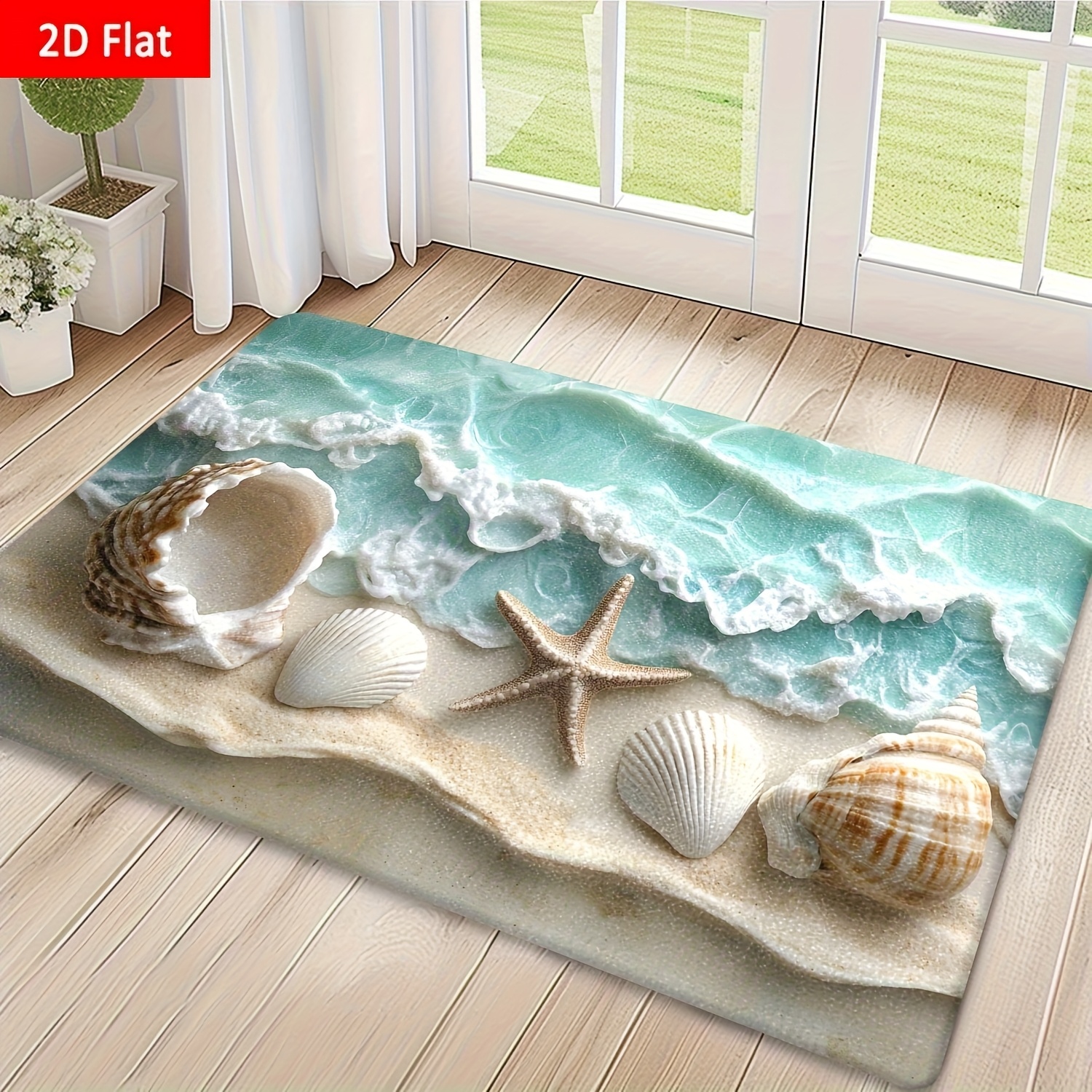 Home Fragrance Ocean Breeze - 1pc 2D Flat Print Ocean Waves