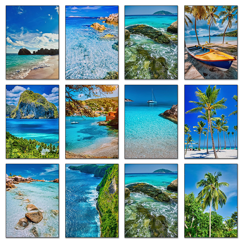 Home Fragrance Ocean Breeze - Ocean Waves Beach Blue Sea Poster