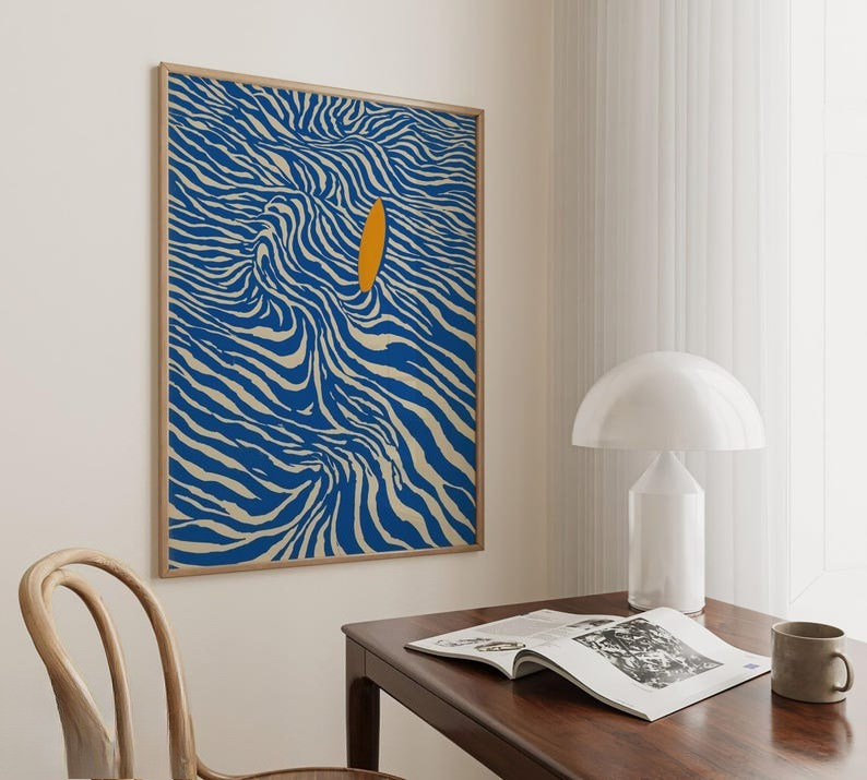 Modern Abstract Surfing Canvas – обзор и цена Home Fragrance Ocean Breeze