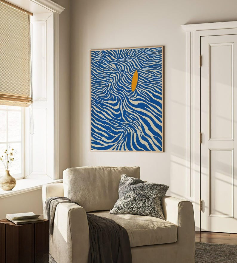 Modern Abstract Surfing Canvas – обзор и цена Home Fragrance Ocean Breeze