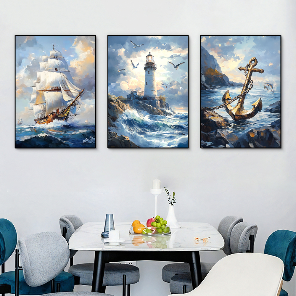 1PC/3PCS Landscape Sailboat Oc – обзор и цена Home Fragrance Ocean Breeze