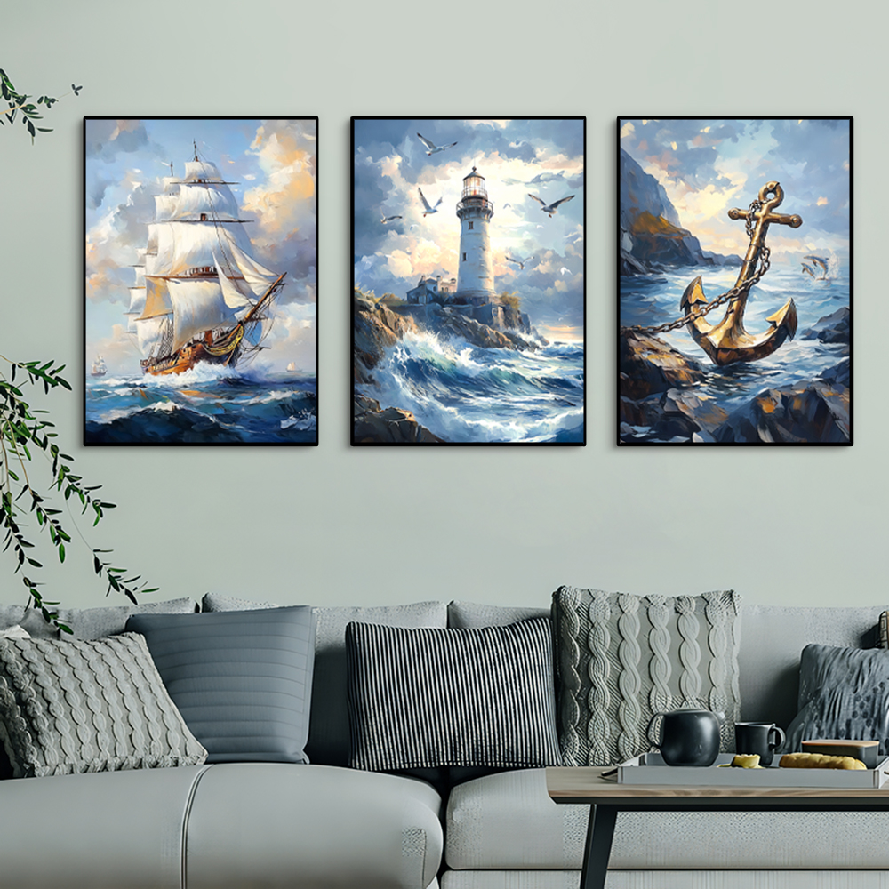 1PC/3PCS Landscape Sailboat Oc – обзор и цена Home Fragrance Ocean Breeze