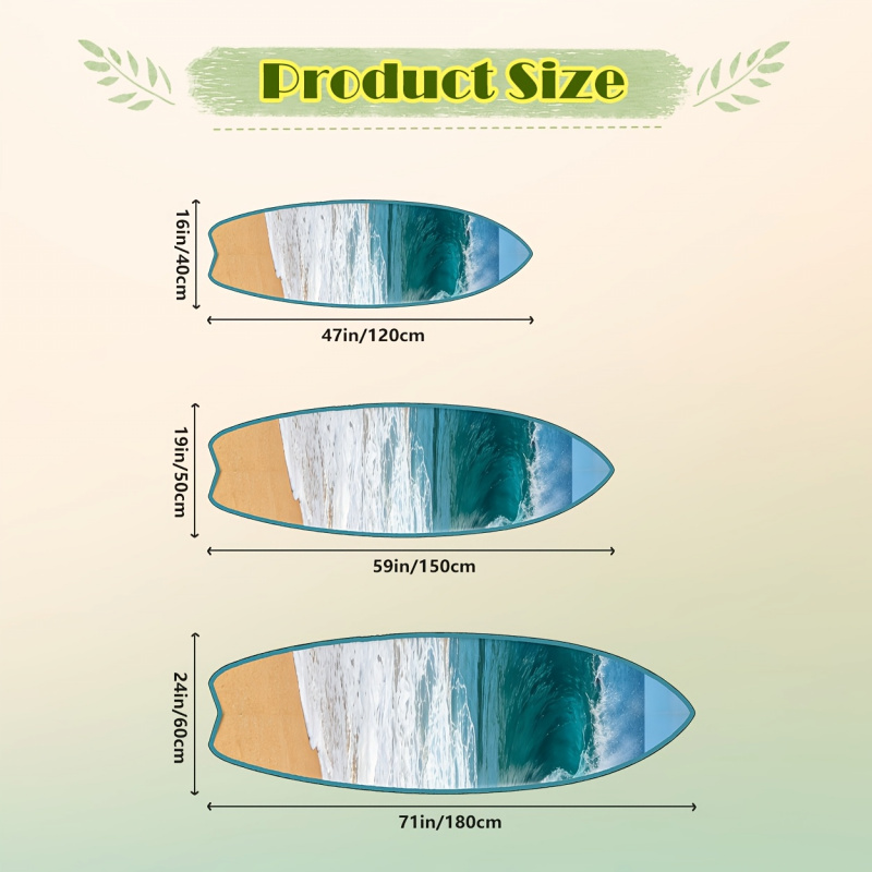 VIKAMA Surfboard Shaped Rug Wa – обзор и цена Home Fragrance Ocean Breeze